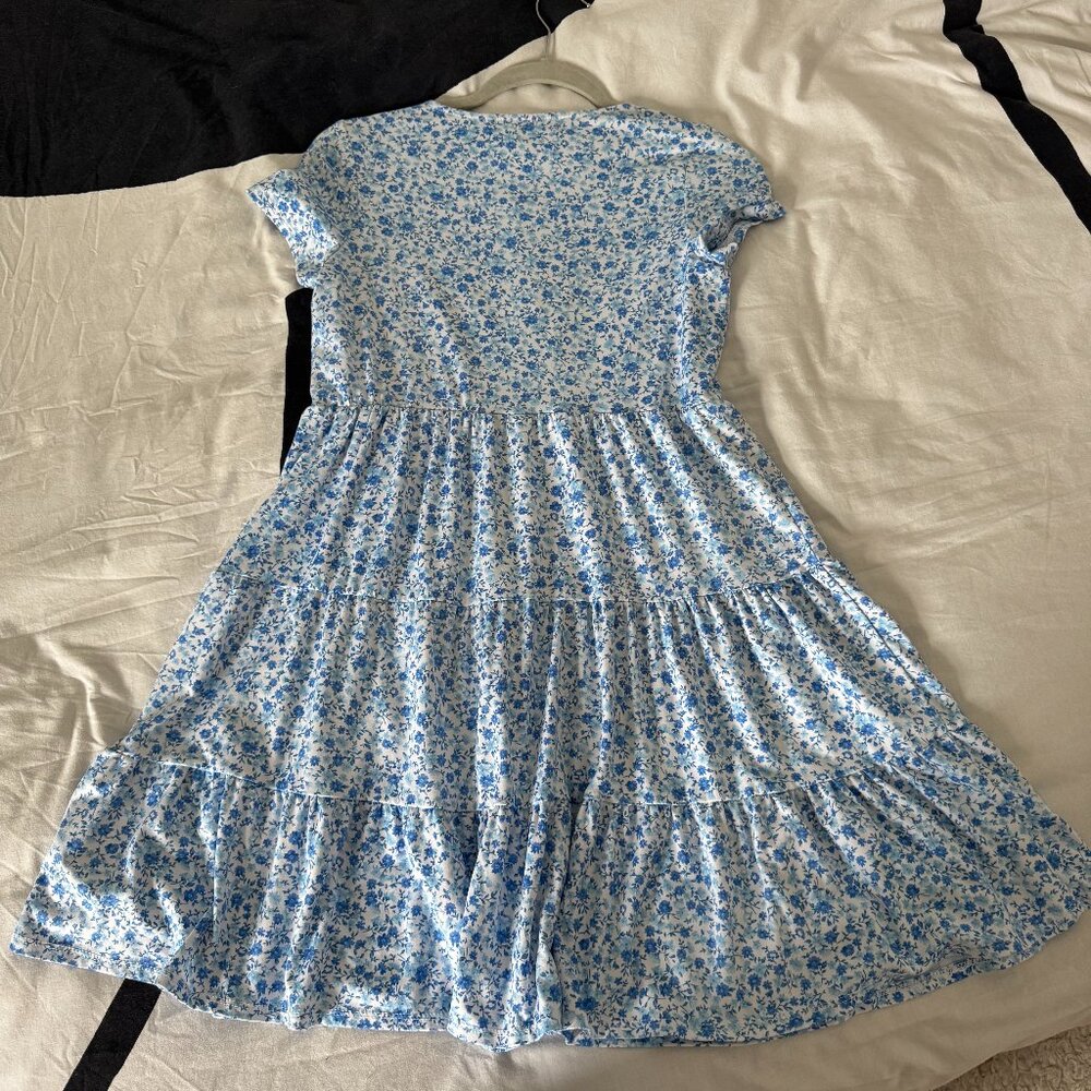 Girls Three Pink Hearts Printed Dress Sz XL - Picture 2 of 4